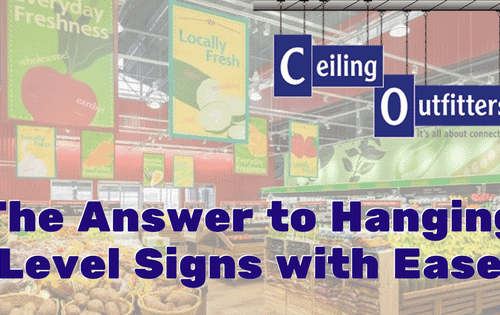 The Answer to Hanging Level Signs with Ease