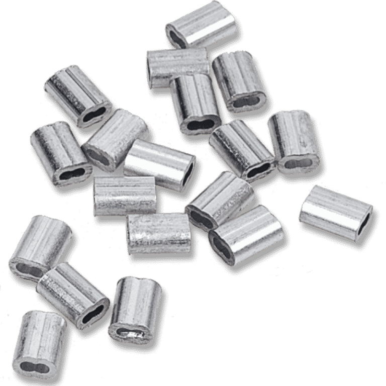 E-Z Aluminum Crimp for Steel Cable (100/Bag)